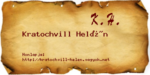 Kratochvill Helén névjegykártya